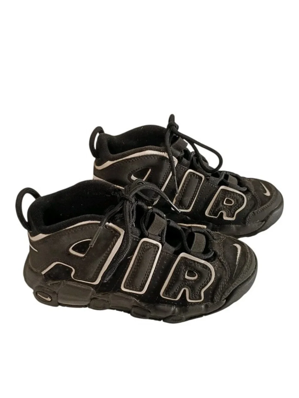 Nike Air More Uptempo Low Black Scottie Pippen DA8574-002 Size 13.5C Black Shoes